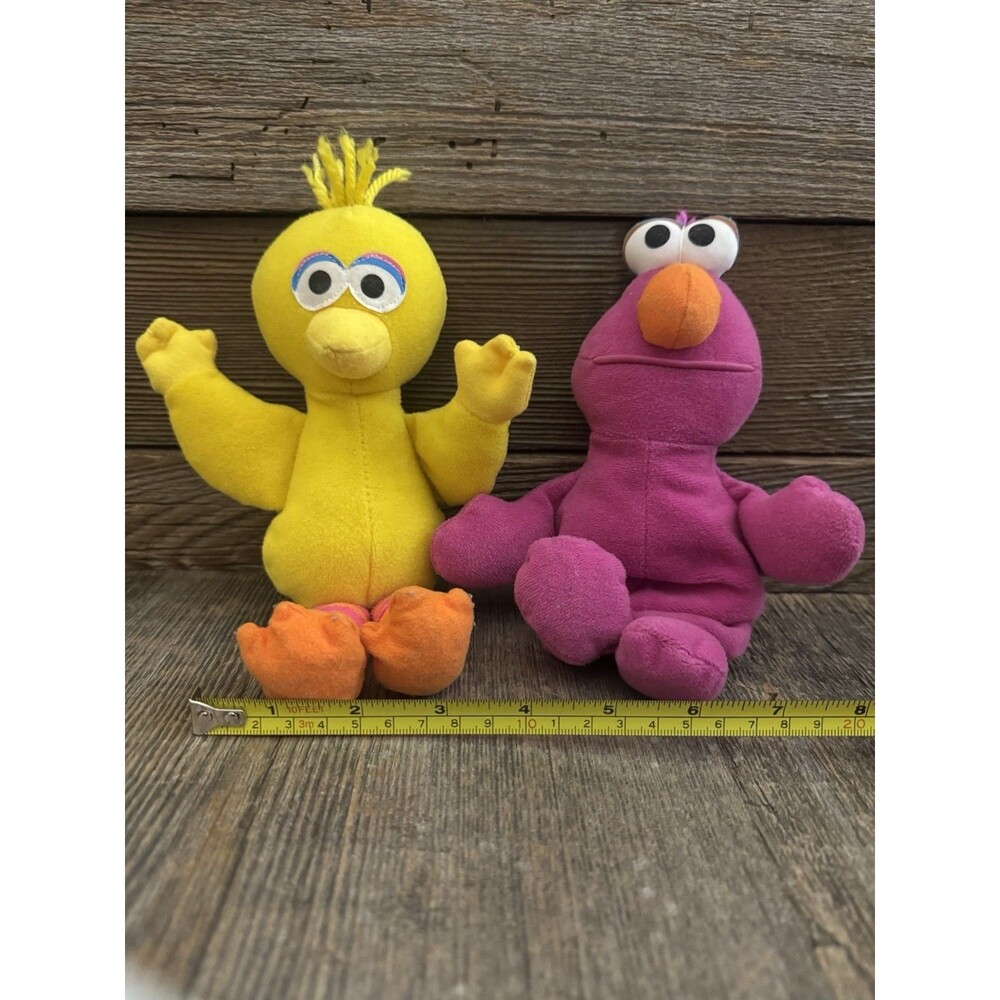 Vintage Big Bird And Telly Sesame Street Lovies 1997. Great Vintage Condition
